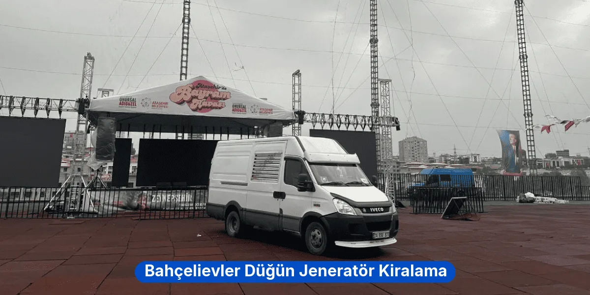 Bahçelievler Düğün Jeneratör Kiralama